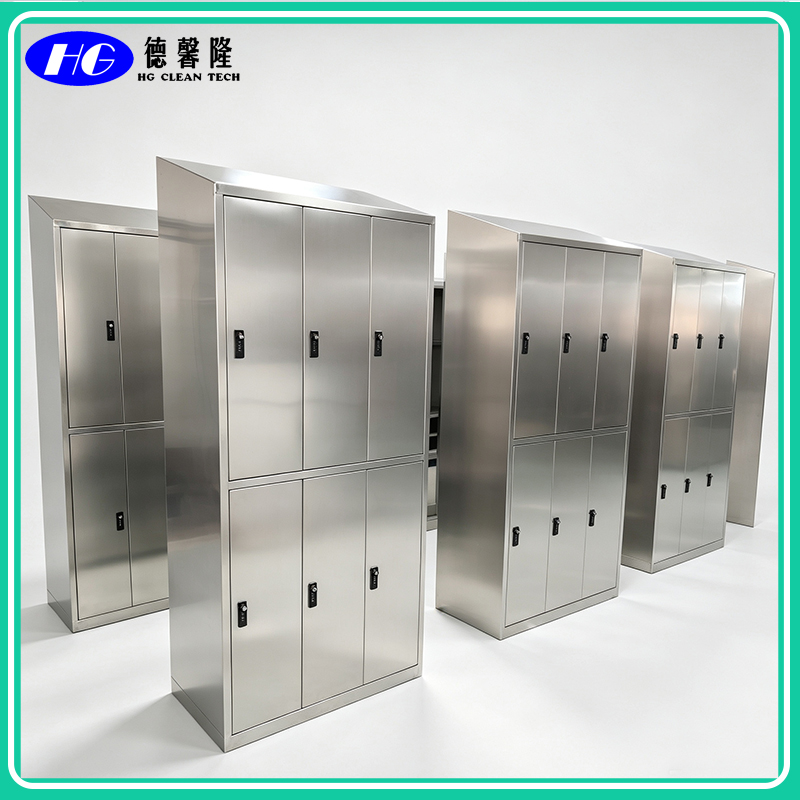斜顶更衣柜6门带拨盘密码锁